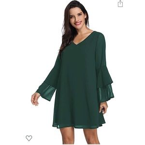 forest green tunic dress